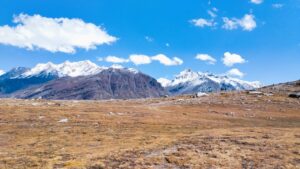 Rohtang Pass near Manali, a popular destination for adventure activities and scenic mountain landscapes.